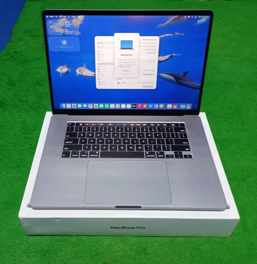 MacBook Pro 2019 16inch i7 16/512 Grey Touchbar Dual VGA Fullset Murah