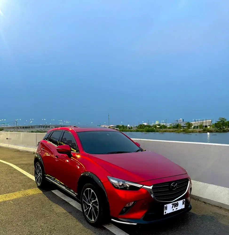 Mazda CX3 2024 facelift sunroof, crystal soul red