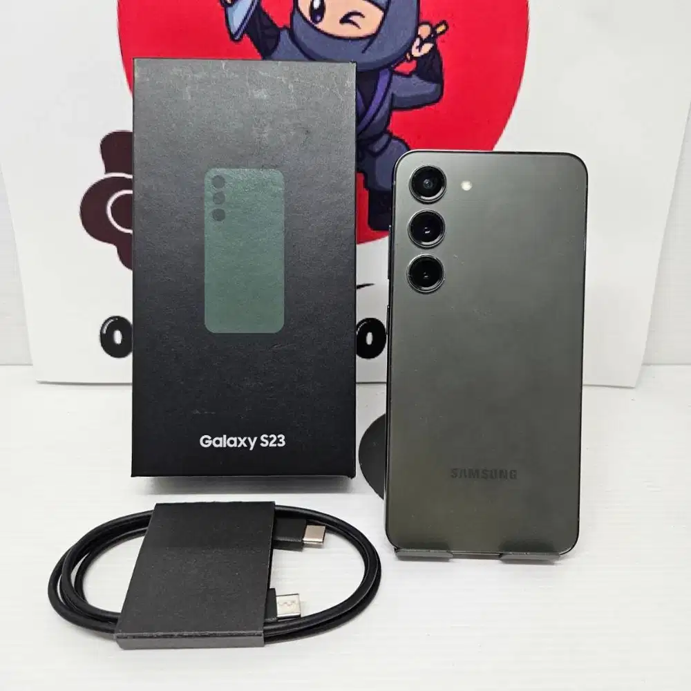 Like New Samsung Galaxy S23 Green 256GB Fullset Sein No Minus