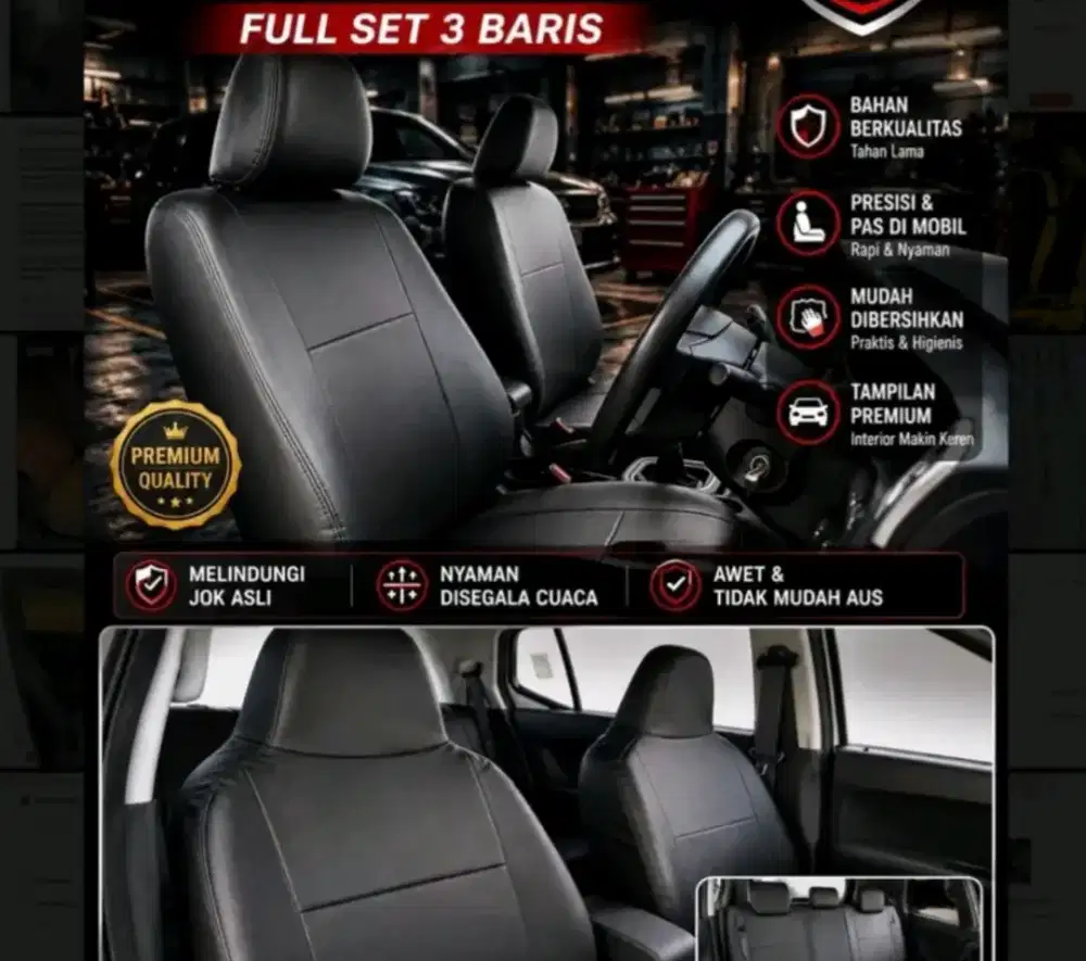 Sarung jok asli toyota Rush GR 2023