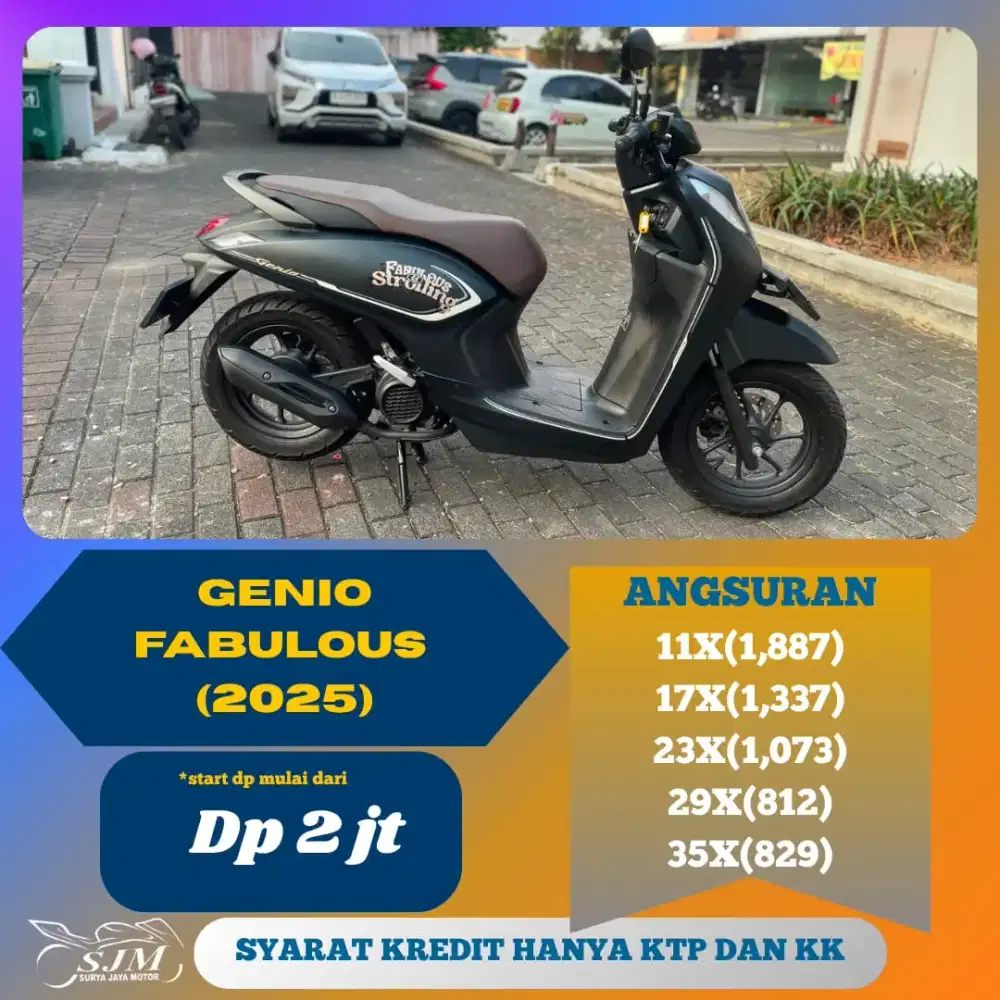 HONDA GENIO FABULOUS 2025 CASH & KREDIT