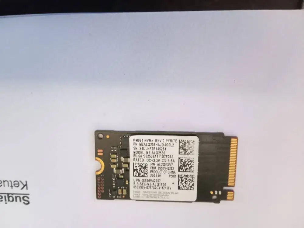 SSD 256GB SAMSUNG NVMe M.2 PCIe Gen 4 2242 ORIGINAL PL