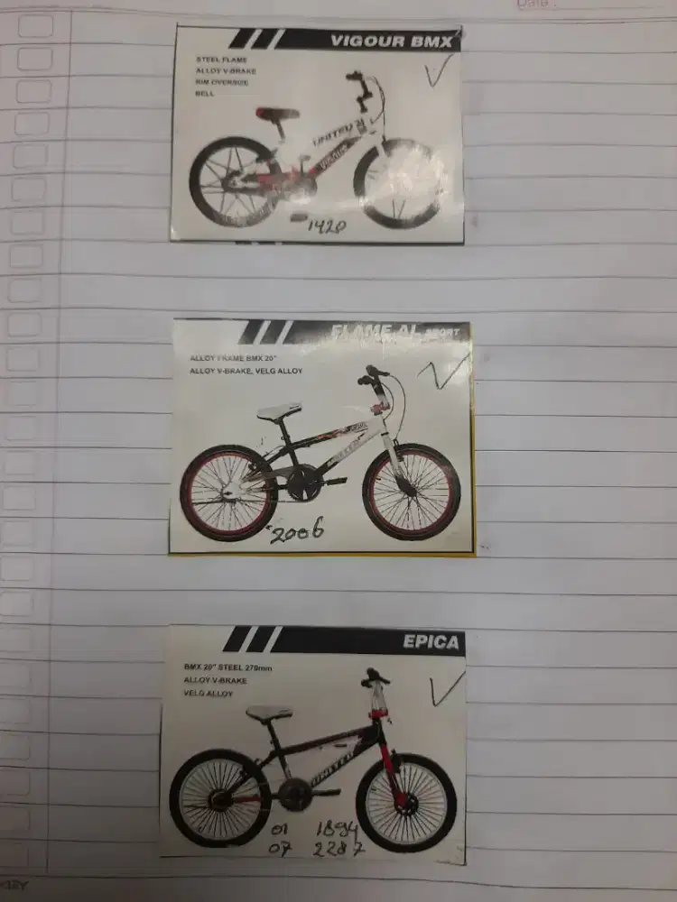 Sepeda baru stok lama langsung deler