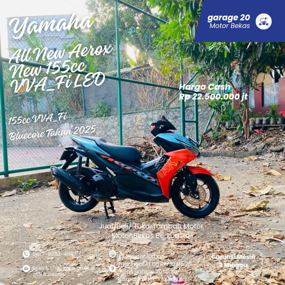 Yamaha All New Aerox 155cc VVA_Fi LED Tahun 2025
