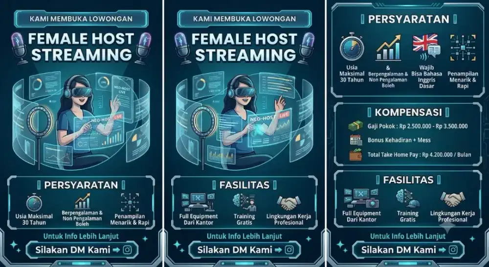 Female Host streaming