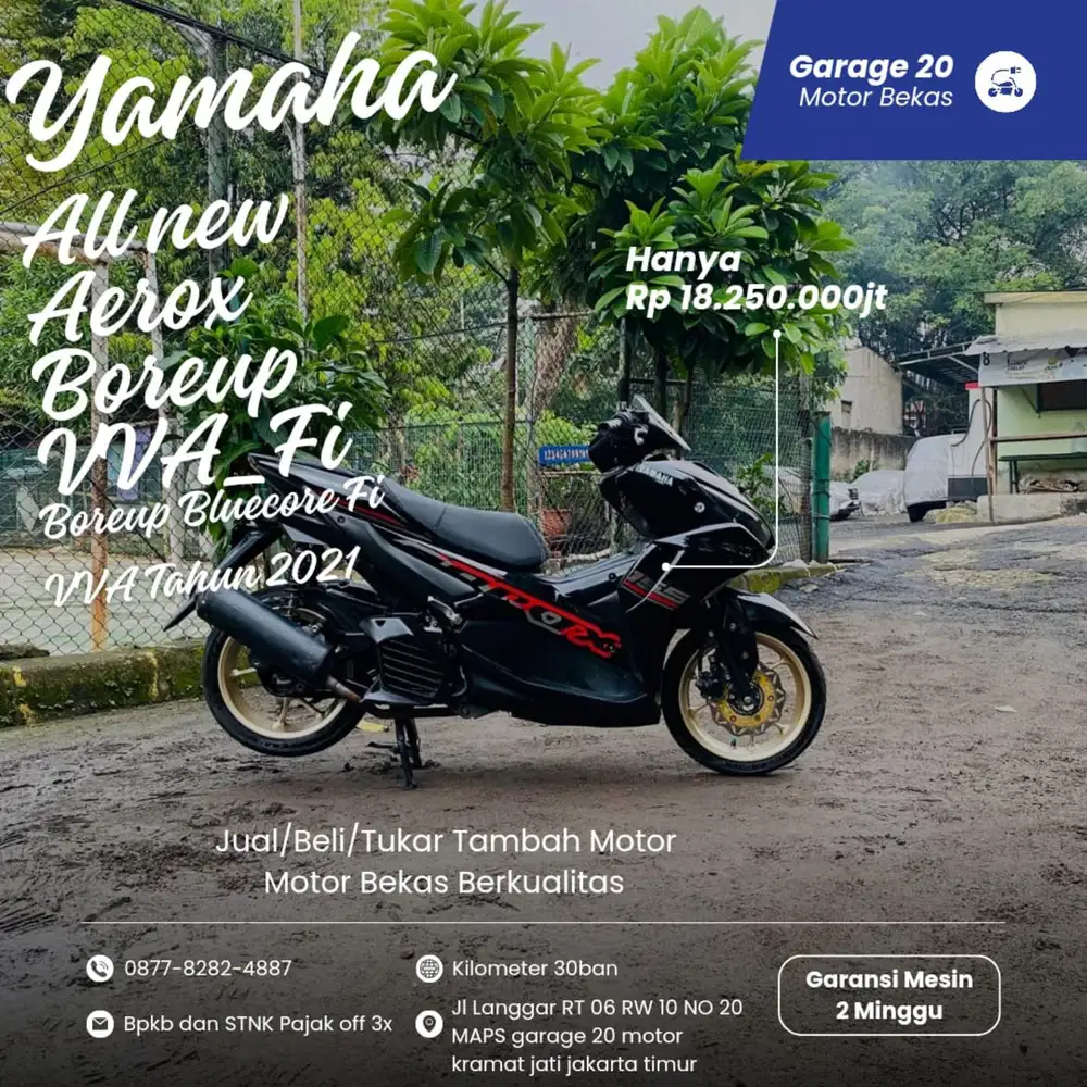 Yamaha All New Aerox Boreup VVA_Fi Tahun 2021