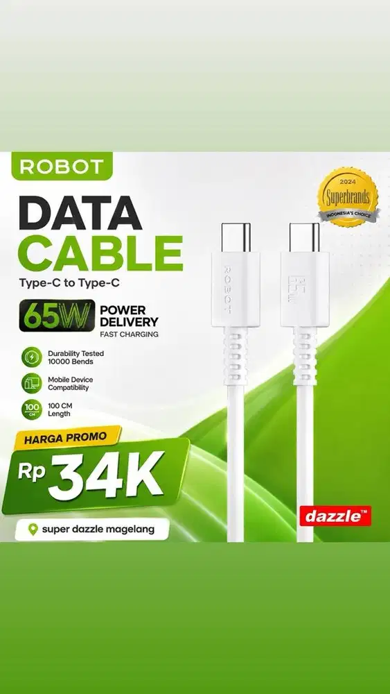 Kd robot c to c RGXCC100 3A 65 watt white