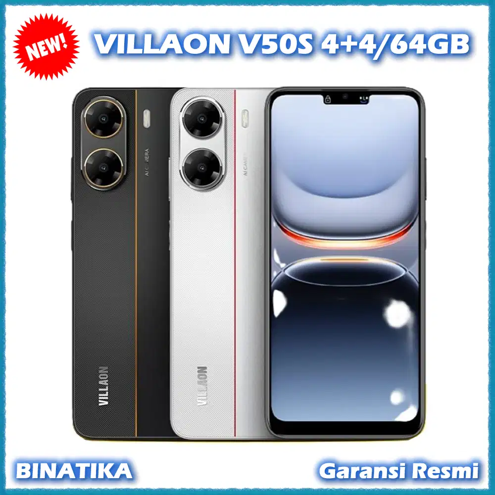 Baru - VILLAON V50S 4+4/64GB Original Garansi Resmi