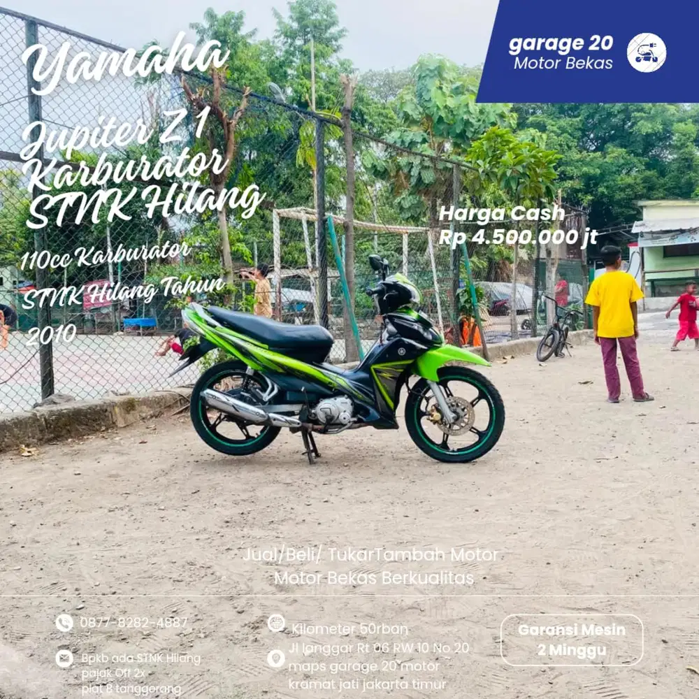 Yamaha Jupiter Z1 Karburator STNK Hilang Tahun 2010