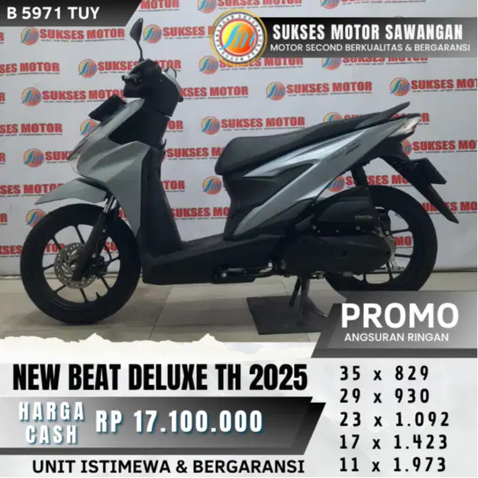 BISA CASH KREDIT HONDA NEW BEAT DELUXE TH 2025 UNIT MULUS BERGARANSI