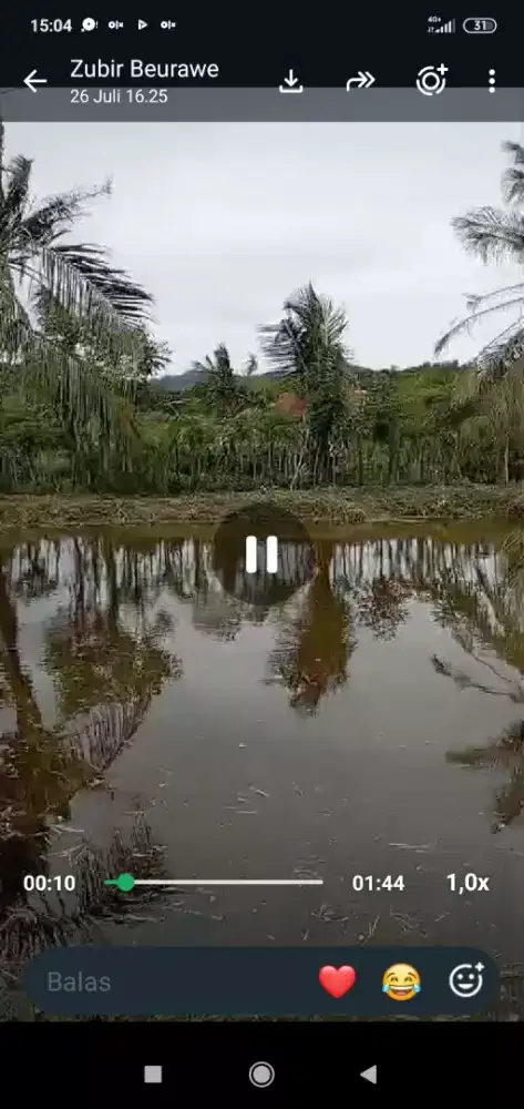 Dijual tanah tambak murah lokasi Gampong Nusa