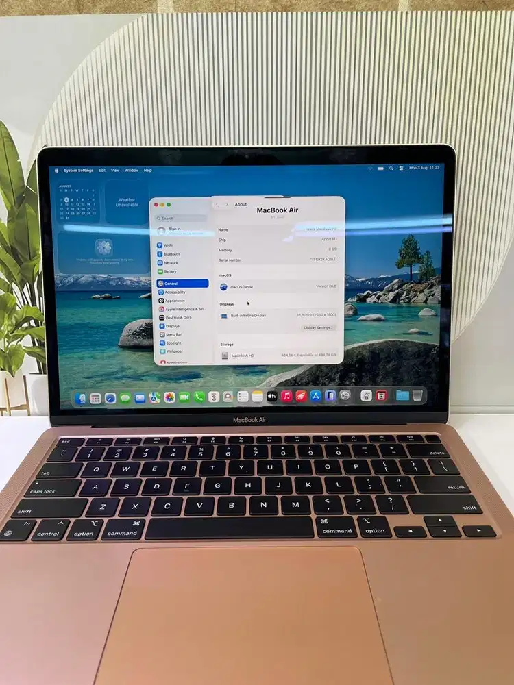 Macbook Air M1 13inch 8/512 Fulset & Resmi