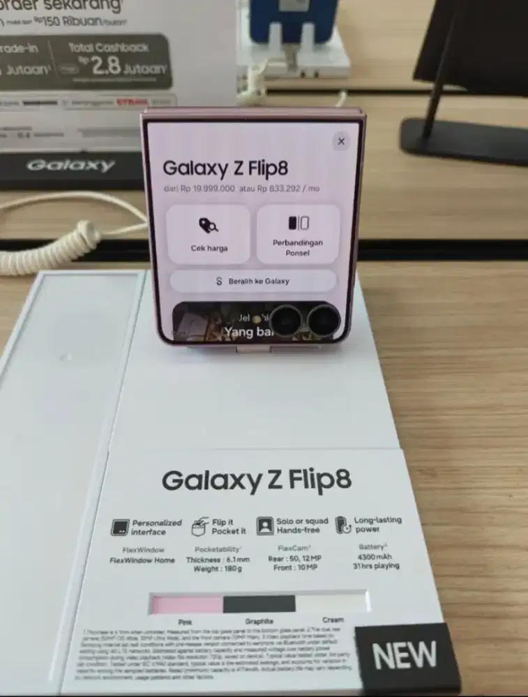 Kredit Samsung galaxy Z FLIP 8 gratis 1x-2xcicilan