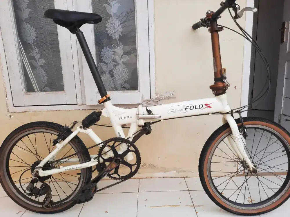 Sepeda lipat fold x turbo uk 20 batang alloy almunium