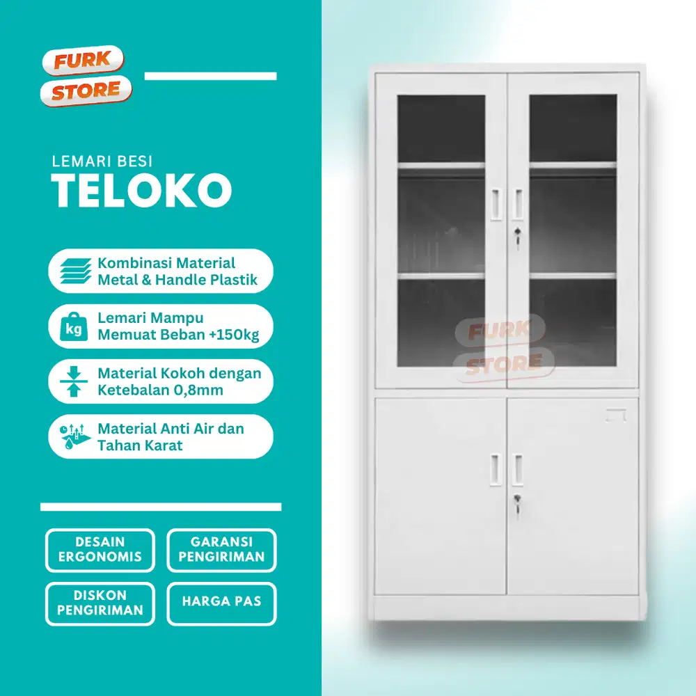 Lemari Arsip Kantor Tipe TELOKO - lemari arsip besi | lemari file kant