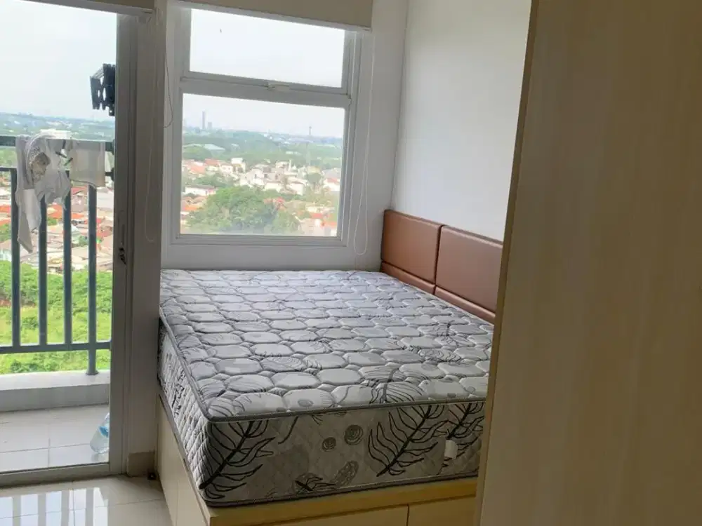 Studio Full Furnished Siap Huni di Serpong Garden Tower Cattleya Dekat Stasiun Cisauk