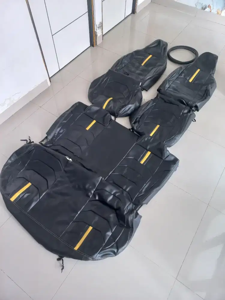 Sarung Jok Agya 2026 warna hitam semi kulit