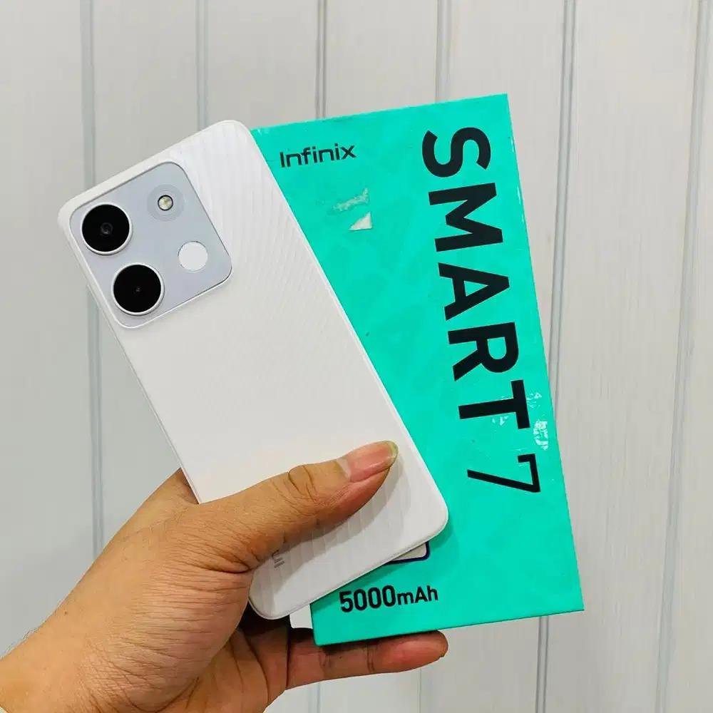Infinix smart7 putih bersih