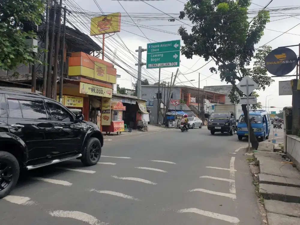 Tanah strategis dekat lampu merah/tol kukusan depok