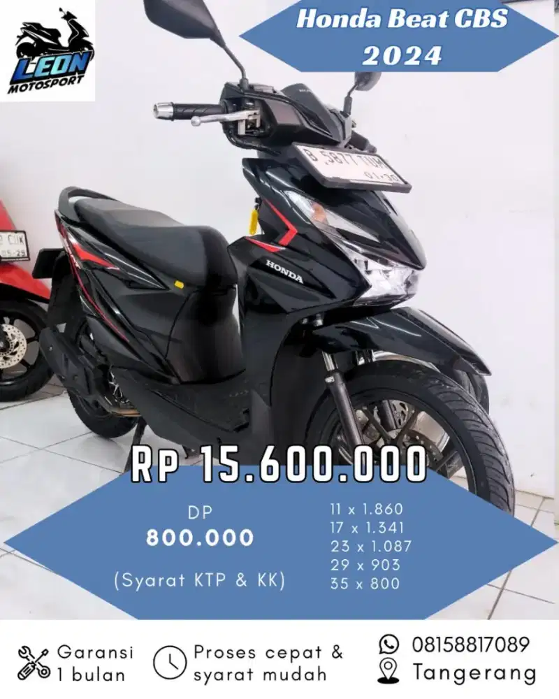 Beat cbs 2024, jual beli motor seken