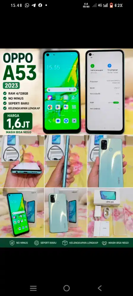 Oppo A53 2023 blue
