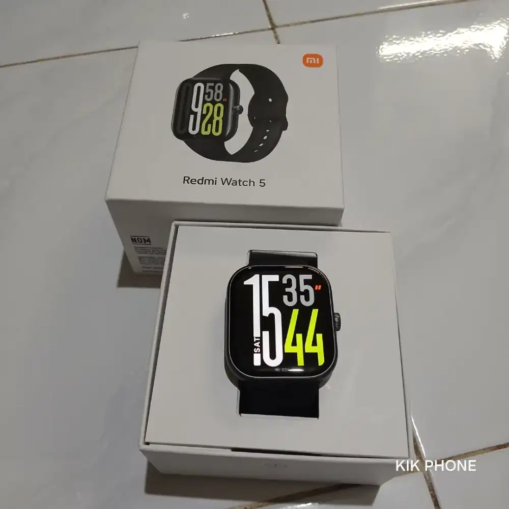 Xiaomi Redmi Watch 5 Black Fullset Segel Normal Mulus 850 nett
