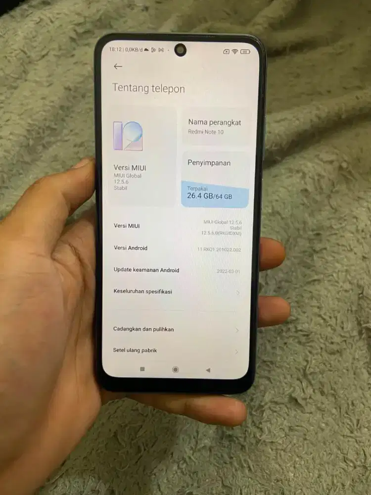 Redmi note 10 4G 4/64gb