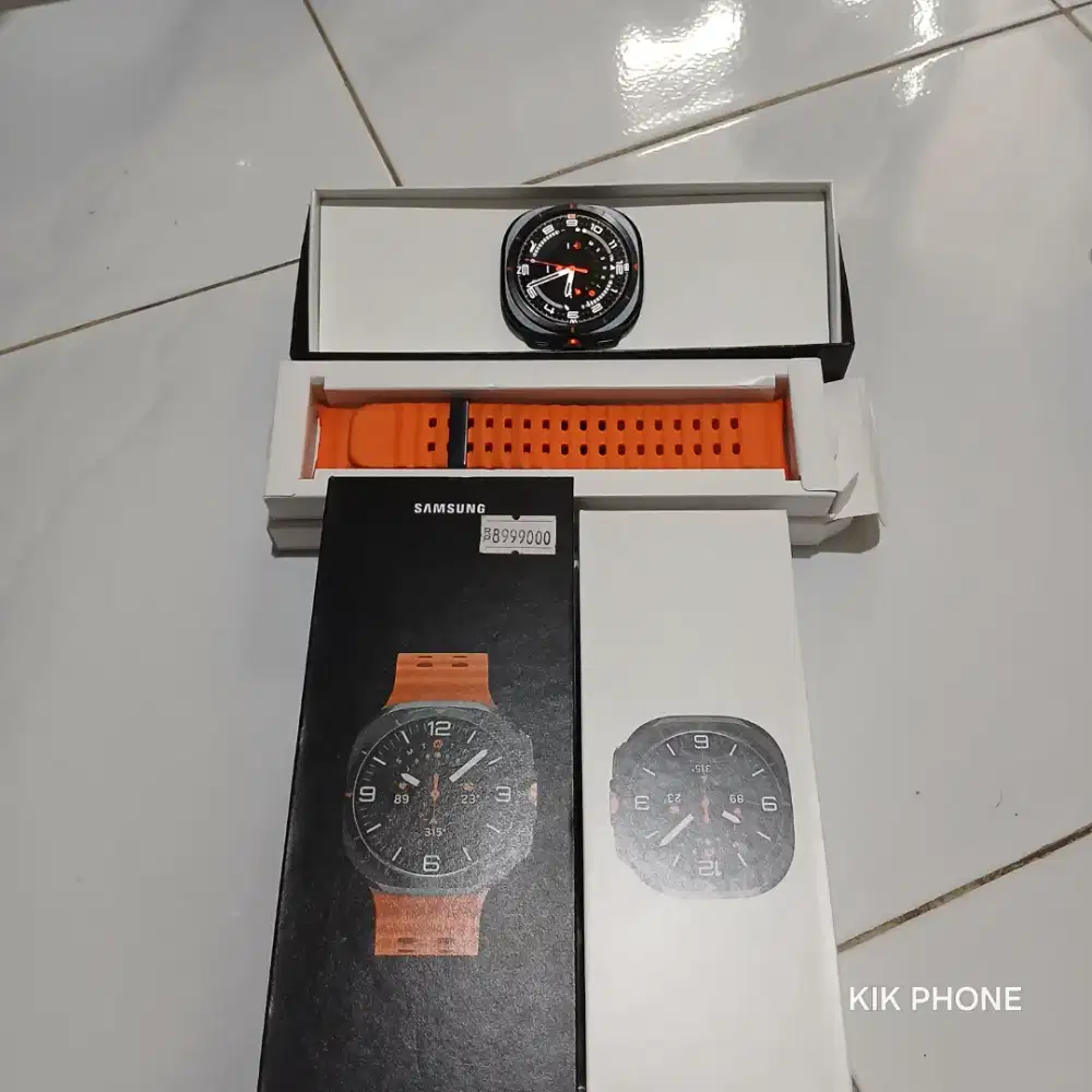 Samsung Galaxy Watch Ultra 47mm Fulset segel mulus 98%.harga 4.200 net