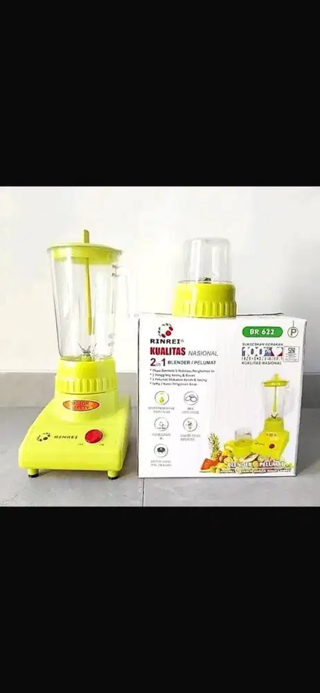 Ready stock blender kaca Rinrei 2 in 1