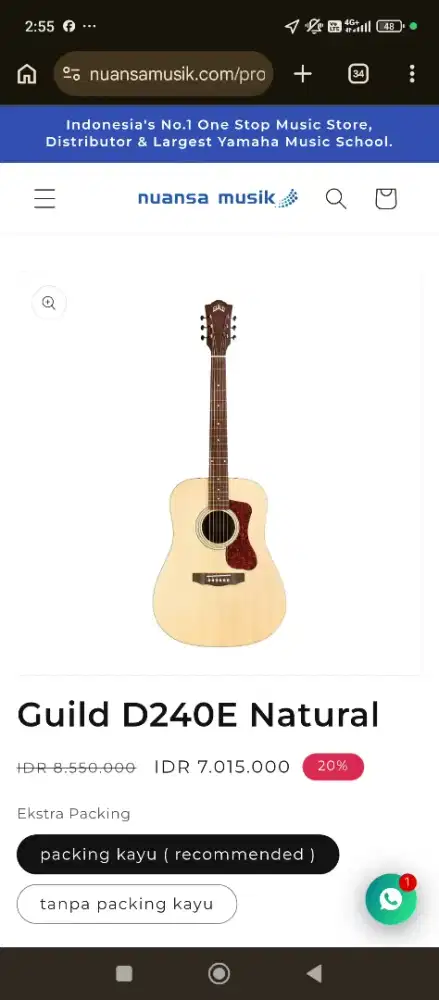 Guild d240e. Brand amerika