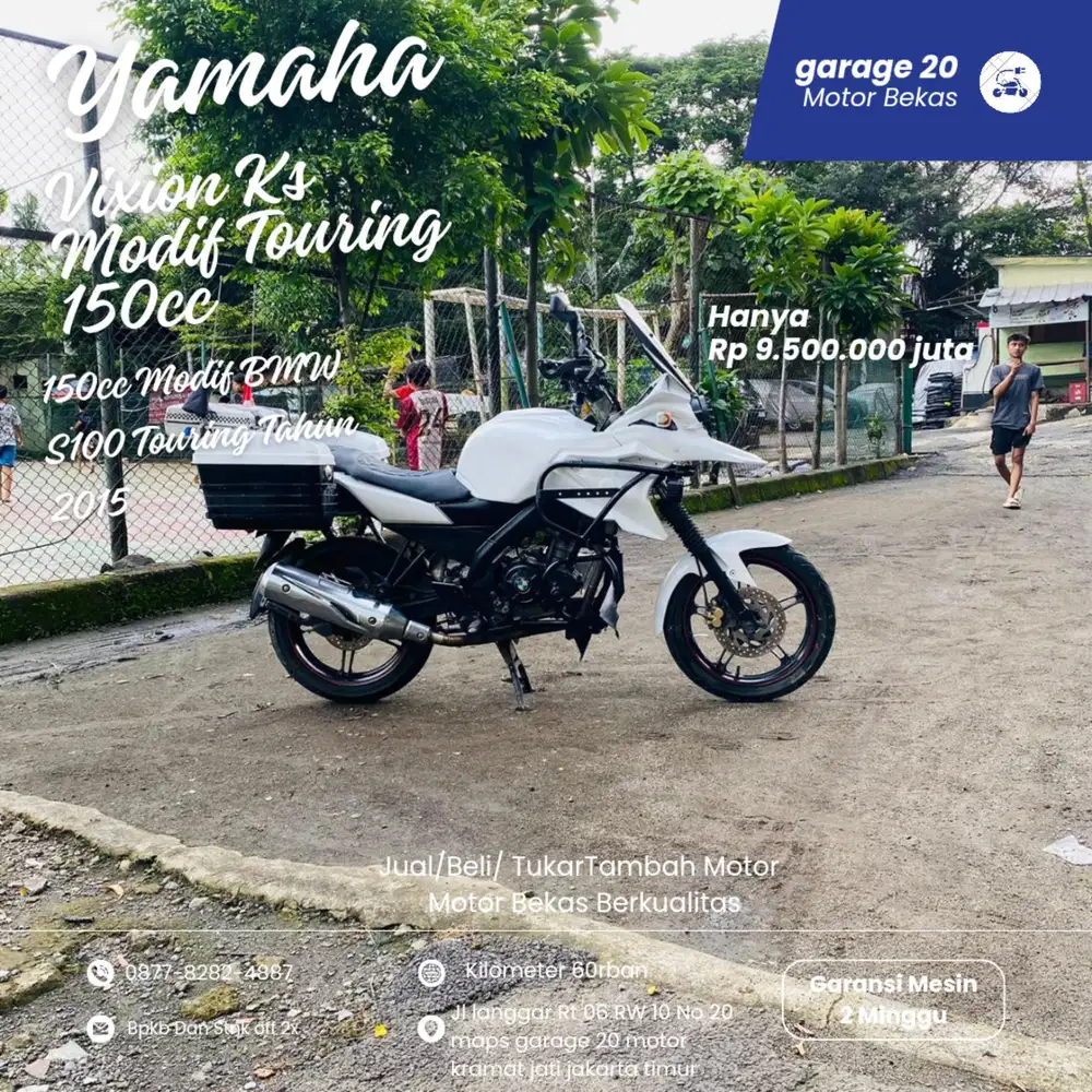 Yamaha Vixion Ke 150cc Ymjet-Fi Modif Tourng Model BMW s100 Tahun 2015