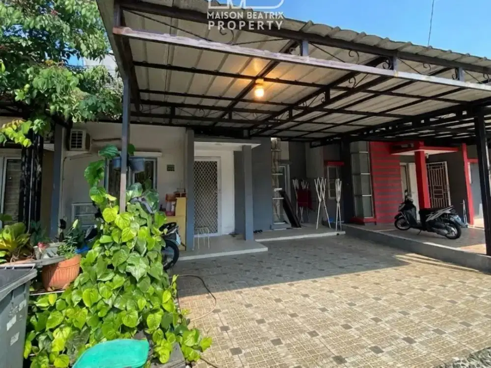 RUMAH BANGUNAN BARU 2 TH-AN  FURNISHED 1 LANTAI DI SERPONG GARDEN CLUSTER GREEN VIEW DEKAT ST.CISAUK