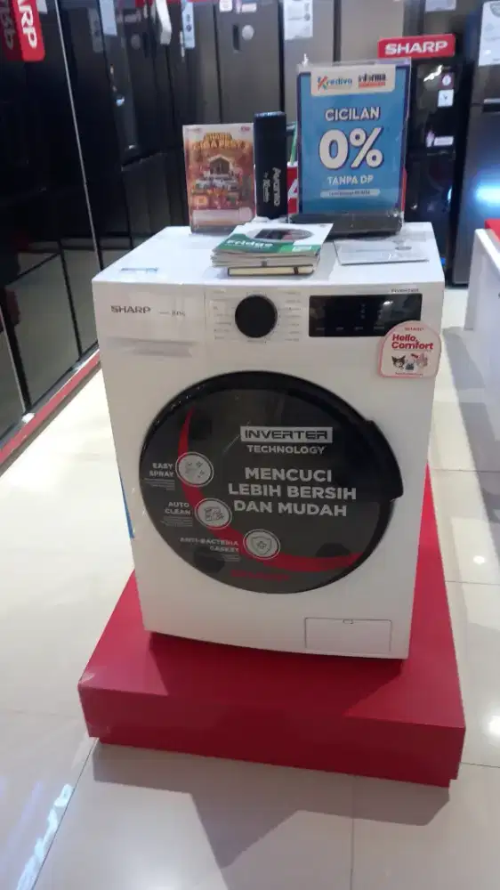 Sharp mesin cuci frontloading 8kg