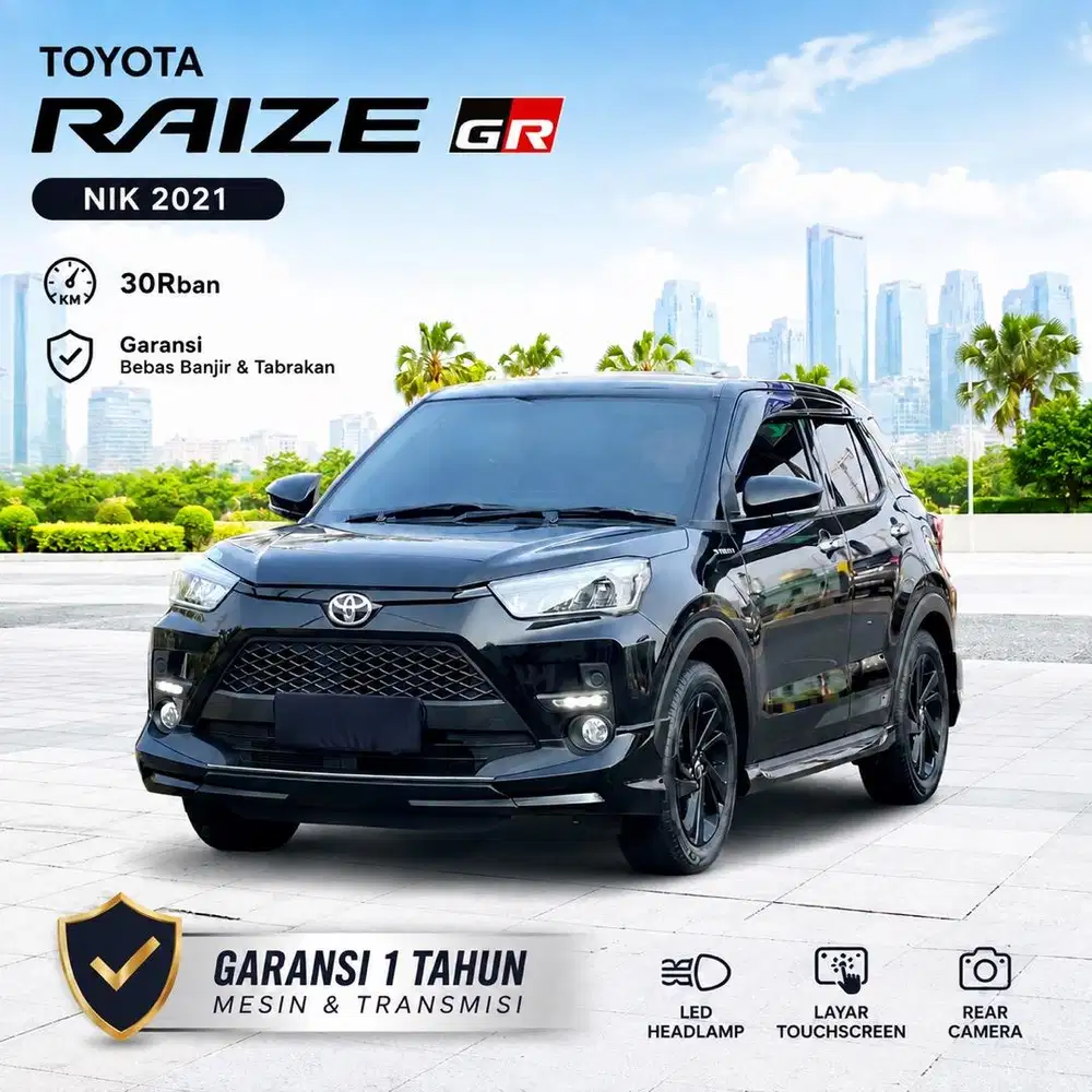 Toyota Raize GR Turbo 2021 KM 30rb Garansi 1 Tahun Mesin dan Transmisi