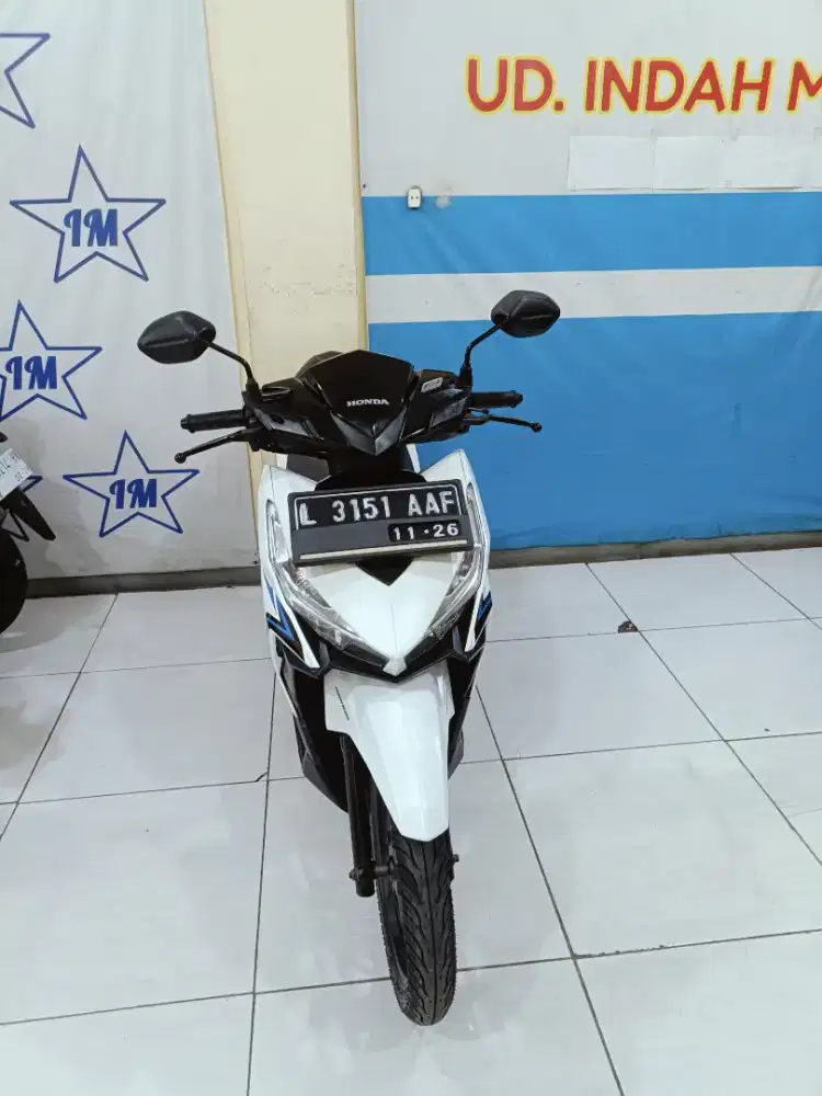 White blue HONDA VARIO ESP CBS SPORTY FI ECO 125 2016 TIDAK KREDIT