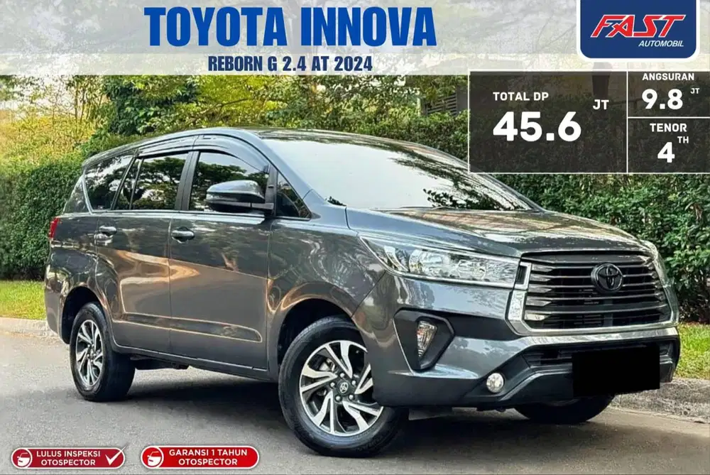 TOYOTA INNOVA REBORN G DIESEL 2024 2.4 AT LOW KM.16RB ANTIK GRANSI 1TH