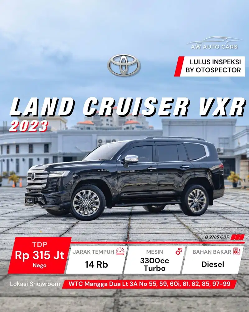 Toyota Land Cruiser LC300 VX-R NIK 2023 VXR LC 300 2024 GRS GR-S
