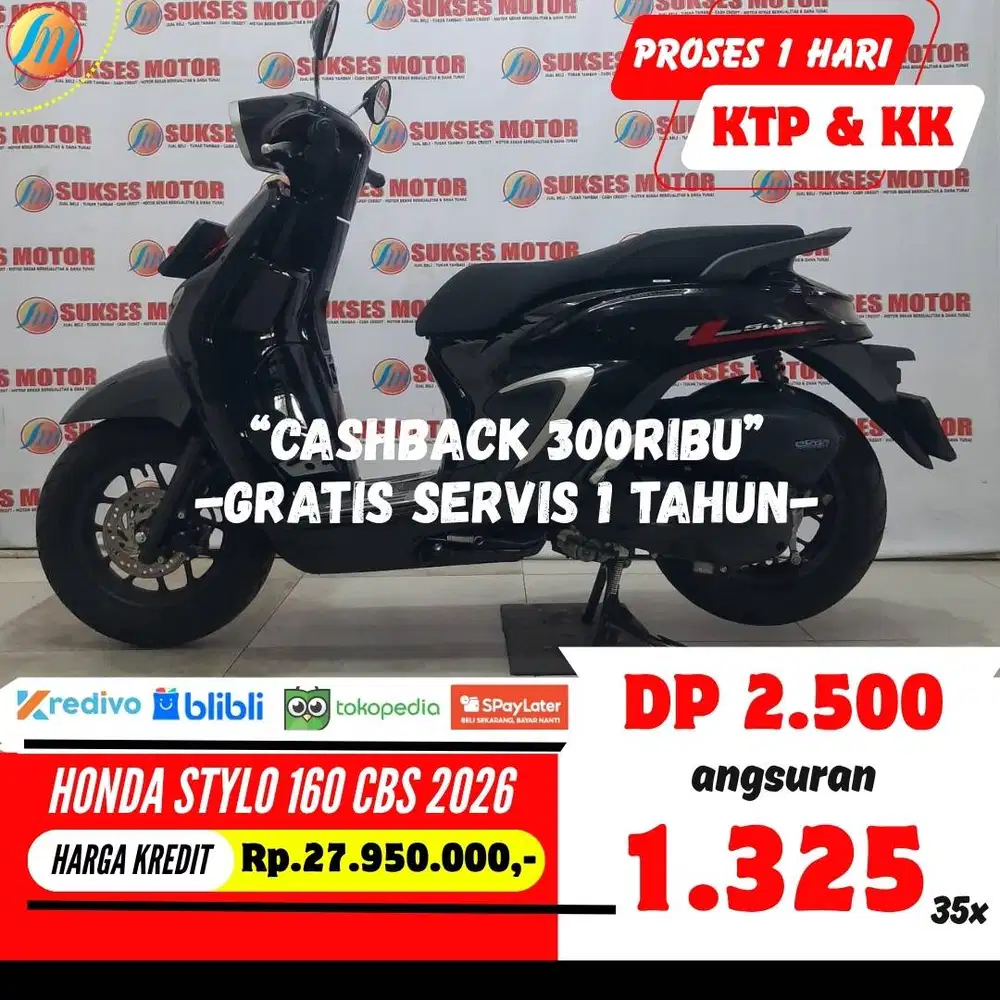 DP CUMA 2,5JUTA HONDA STYLO 160 CBS 2026 SEKEN ANGSURAN TERJANGKAU
