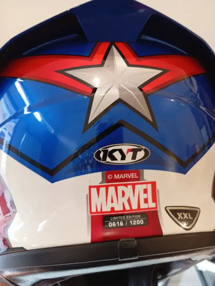 Helm Fullface KYT TTC Captain America XXL