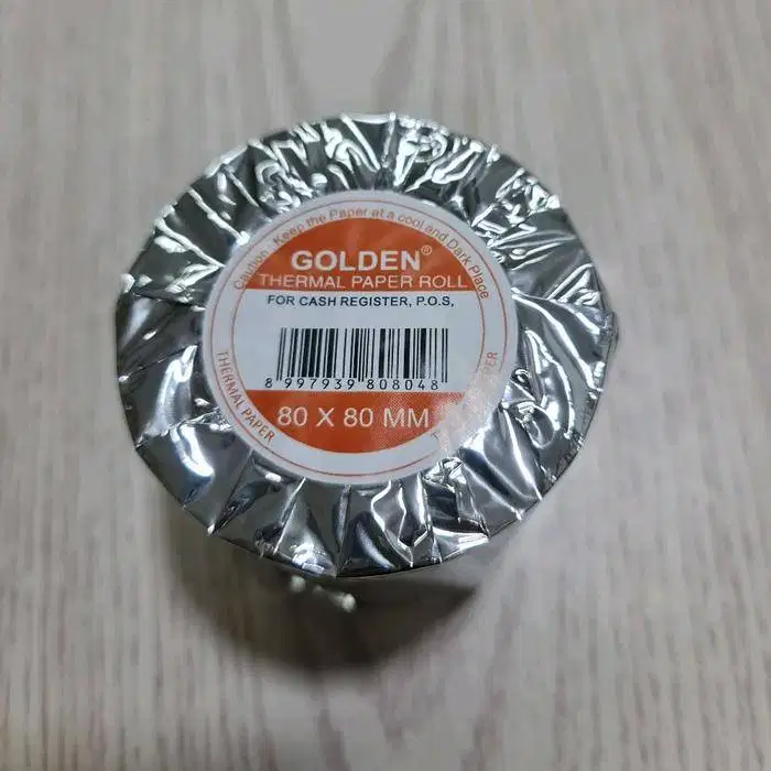 kertas thermal roll 80mm printer thermal ukuran 80mm 80 x 80 Golden