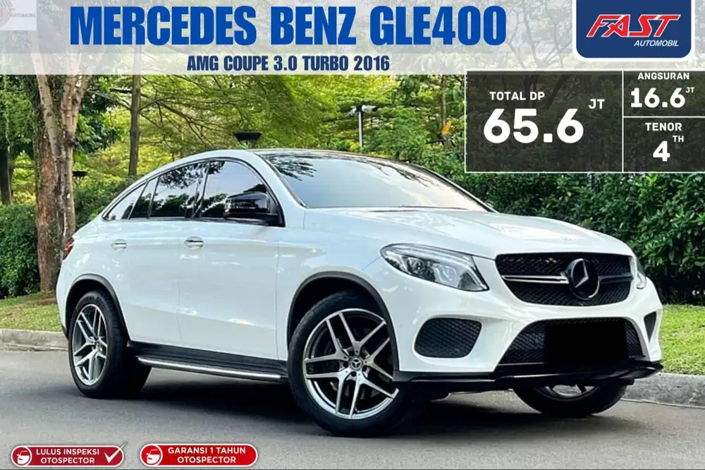 LOW KM.54RB MERCY GLE 400 AMG COUPE 2016 PANORAMIC PAJAK PANJANG