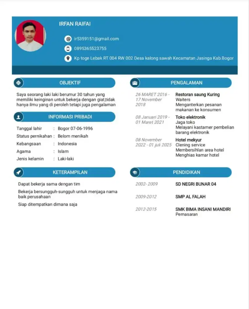 Nyari lowongan kerjan