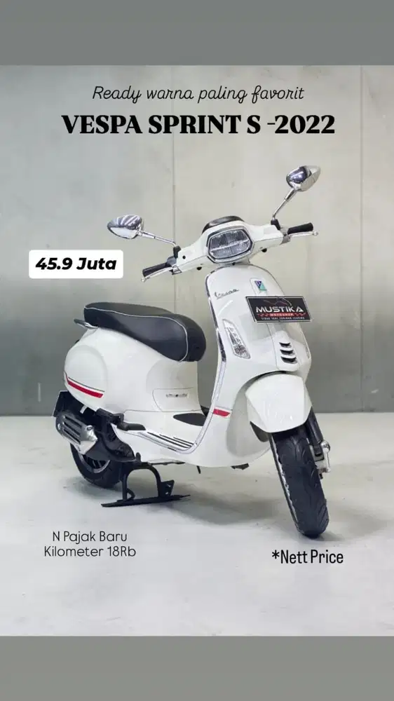 Vespa Sprint s 150 iget abs 2022 mulus terawat - Zaki Mustika