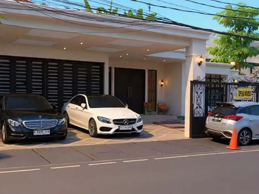 rumah mewah siap huni free kanopi premium & garasi luas dekat one bell park
