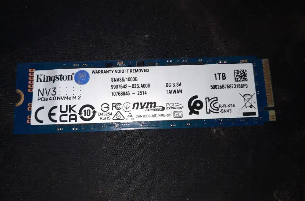 SSD NVME KINGSTON NV3 1TB GEN4X4