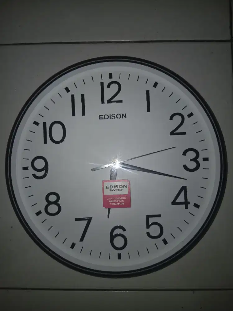 Jam Dinding Edison Sweep