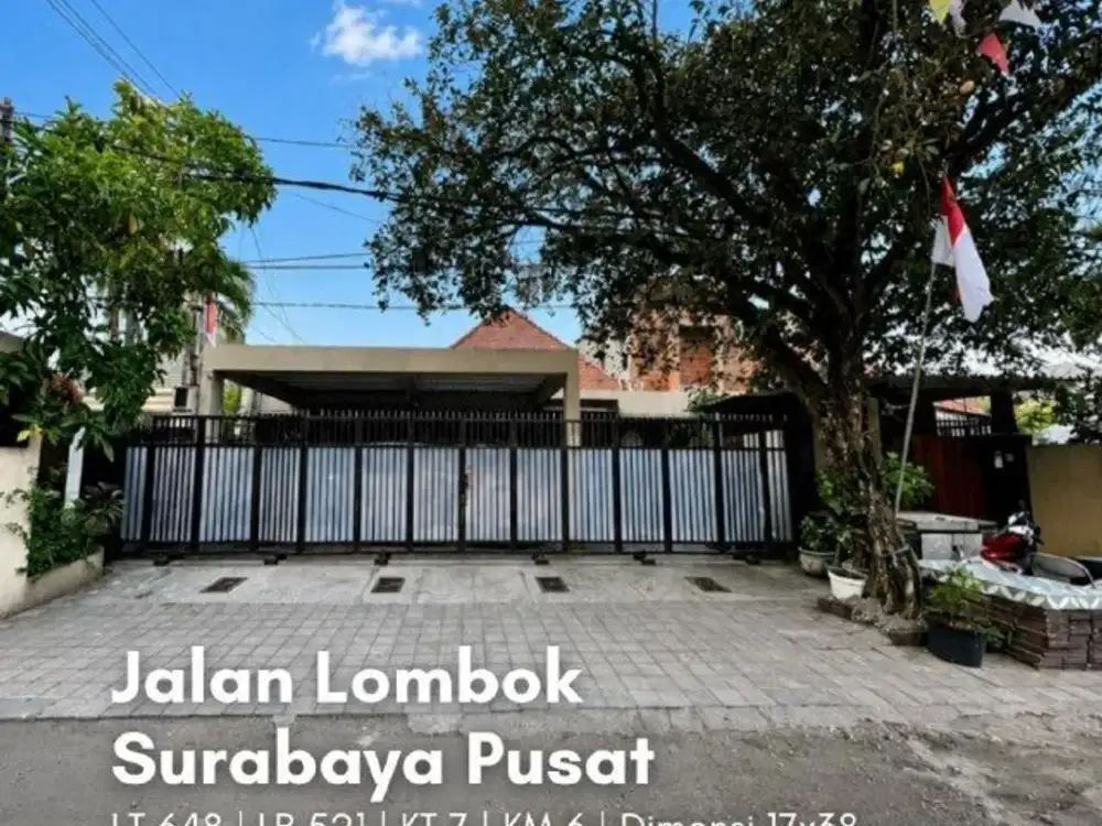 Rumah Lombok, Surabaya Pusat STRATEGIS, SIAP PAKAI, COCOK UNTUK USAHA