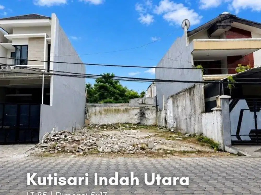 Kavling Kutisari Indah Utara STRATEGIS, ROW JALAN 5 MOBIL