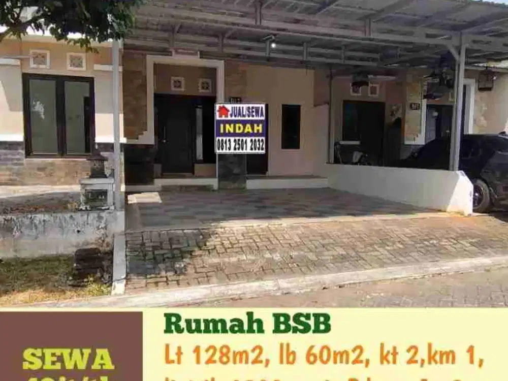 Disewakan Rumah Semi Furnish Di Bsb Semarang