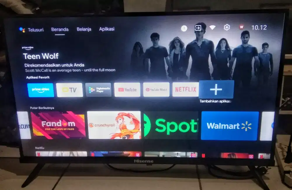 TV LED 32 INC HISENSE ANDROID & DIGITAL BAGUS NORMAL GBR BENING BEKASI